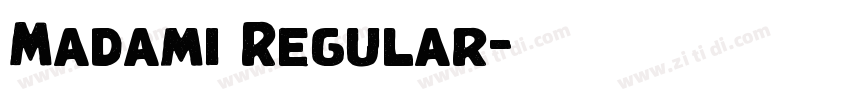Madami Regular字体转换